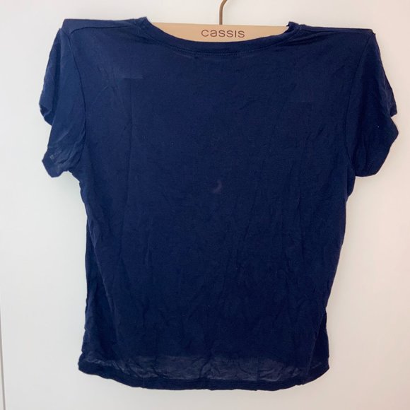 "Killin' It" Cropped T-shirt || Navy Blue - Picture 3 of 3